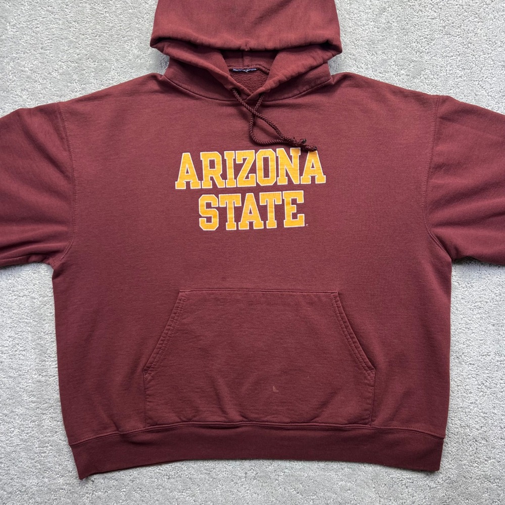 VINTAGE Y2k Champion Arizona State Hoodie Size Large? Sun Devils College NCAA - Picture 2 of 14